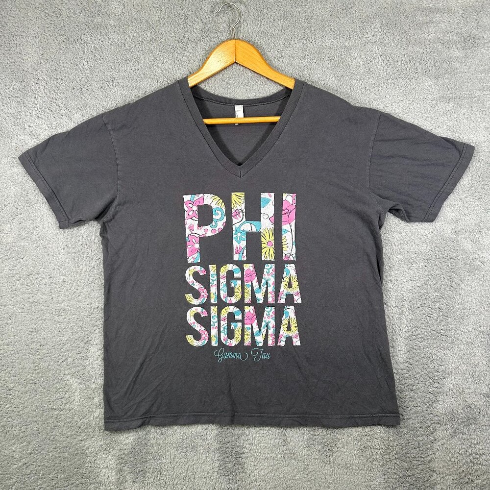 Phi Sigma Sigma Frisky Script Sorority T-Shirt Comfort Colors‎ Shirt
